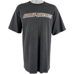 Harley Davidson - Black Spell-Out T-Shirt 1990s X-Large Vintage Retro