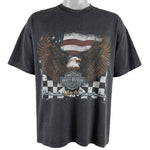 Harley Davidson - Black Motorsports Spell-Out T-Shirt 2001 XX-Large