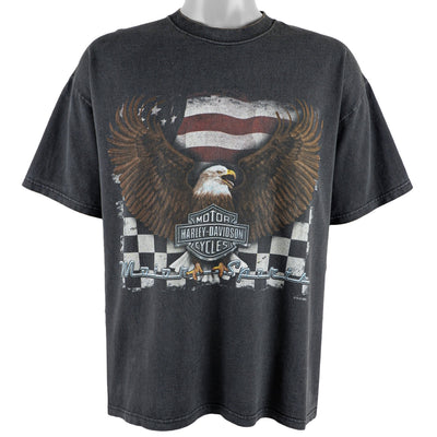 Harley Davidson - Black Motorsports Spell-Out T-Shirt 2001 XX-Large