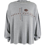 Harley Davidson - Grey Farmington, New Mexico Spell-Out Crew Neck Sweatshirt 1990s X-Large