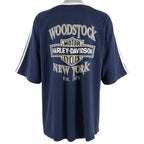 Harley Davidson - Blue Spell-Out T-Shirt 1998 XX-Large Vintage Retro