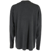 Harley Davidson - Black Spell-Out Long Sleeved Shirt 1990s Large Vintage Retro