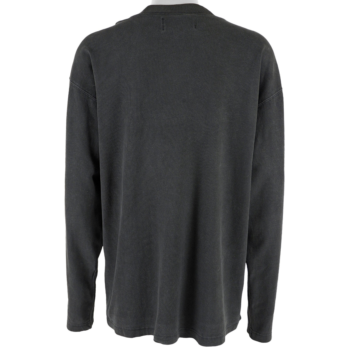 Harley Davidson - Black Spell-Out Long Sleeved Shirt 1990s Large Vintage Retro