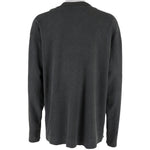 Harley Davidson - Black Spell-Out Long Sleeved Shirt 1990s Large Vintage Retro