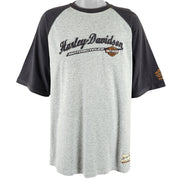Harley Davidson - Grey Milwaukee, Wisconsin T-Shirt 1990s X-Large Vintage Retro