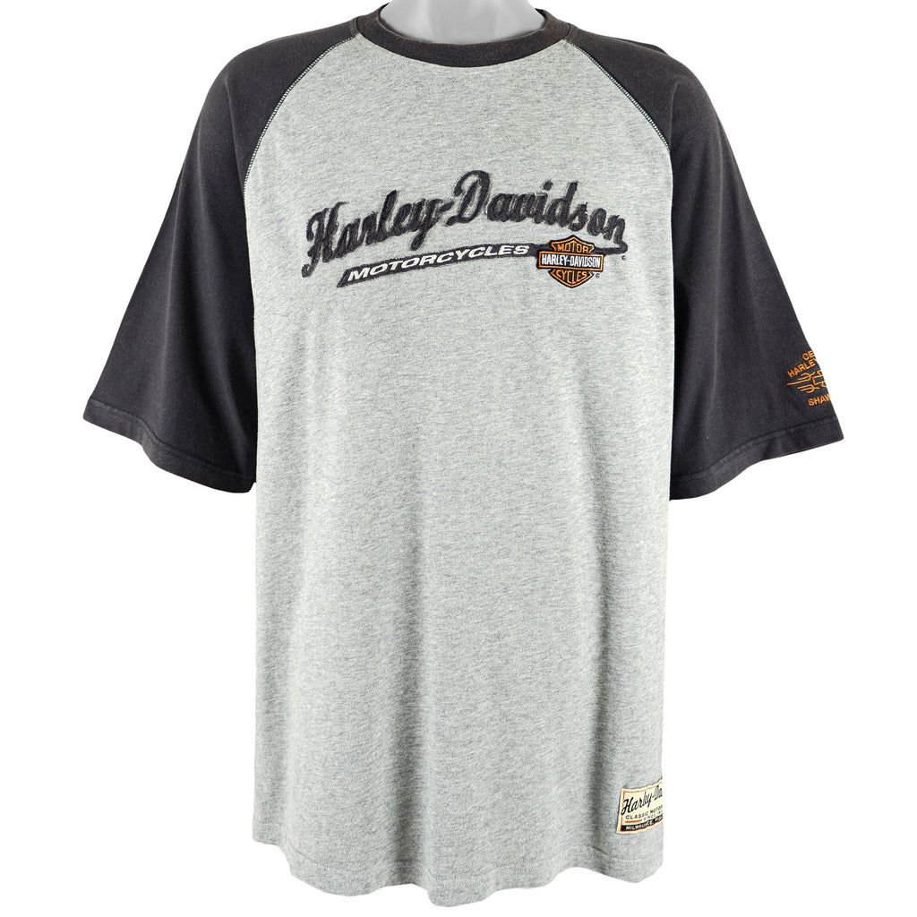Harley Davidson - Grey Milwaukee, Wisconsin T-Shirt 1990s X-Large Vintage Retro