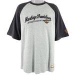 Harley Davidson - Grey Milwaukee, Wisconsin T-Shirt 1990s X-Large Vintage Retro