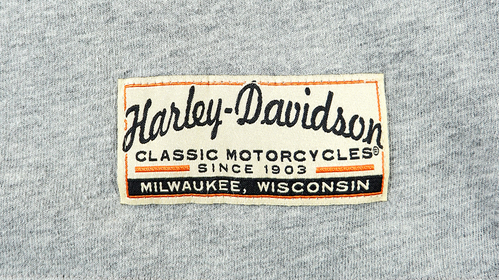 Harley Davidson - Grey Milwaukee, Wisconsin T-Shirt 1990s X-Large Vintage Retro