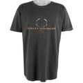 Harley Davidson - Black Spell-Out T-Shirt 1990s Large Vintage Retro
