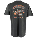 Harley Davidson - Black Spell-Out T-Shirt 1990s Large Vintage Retro