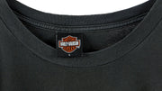 Harley Davidson - Black Spell-Out T-Shirt 1990s Large Vintage Retro