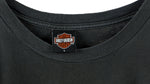 Harley Davidson - Black Spell-Out T-Shirt 1990s Large Vintage Retro