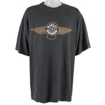 Harley Davidson - Black Seaford, Delaware T-Shirt 1990s 3X-Large