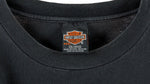 Harley Davidson - Black Seaford, Delaware T-Shirt 1990s 3X-Large Vintage Retro