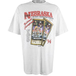 NCAA (Hanes) - Nebraska Huskers T-Shirt 1994 X-Large Vintage Retro Football College