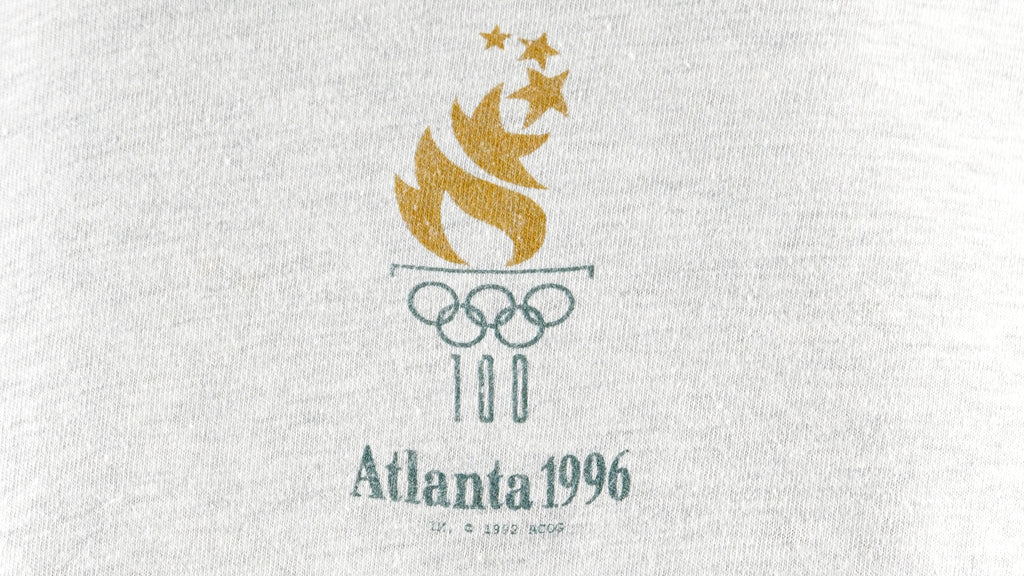 Vintage (Hanes) - Summer Olympic Games Spell-Out T-Shirt 1996 Large Vintage Retro