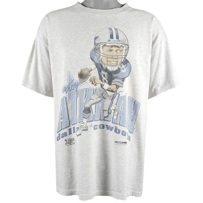 NFL (Official Fan) - Dallas Cowboys, Troy Aikman Spell-Out T-Shirt 1992 X-Large