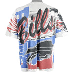 NFL - Buffalo Bills Big Logo & Spell Out T-Shirt 1993 X-Large Vintage Retro Football