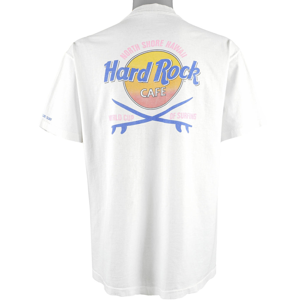 Hard Rock - North Shore Hawaii World Cup of Surfing T-Shirt 1995 X-Large Vintage Retro