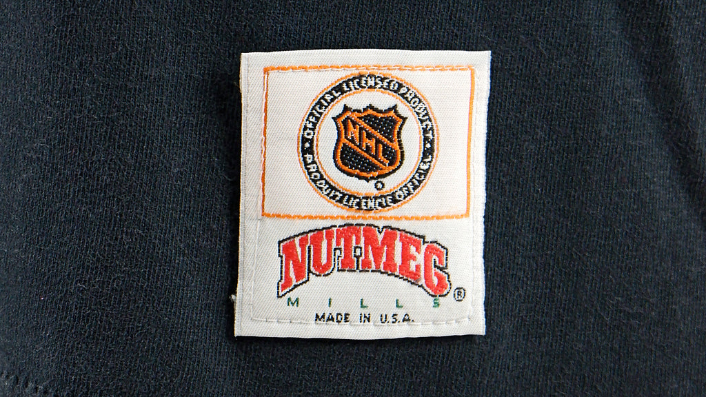 NHL (Nutmeg) - Mighty Ducks of Anaheim T-Shirt 1990s Large Vintage Retro Hockey