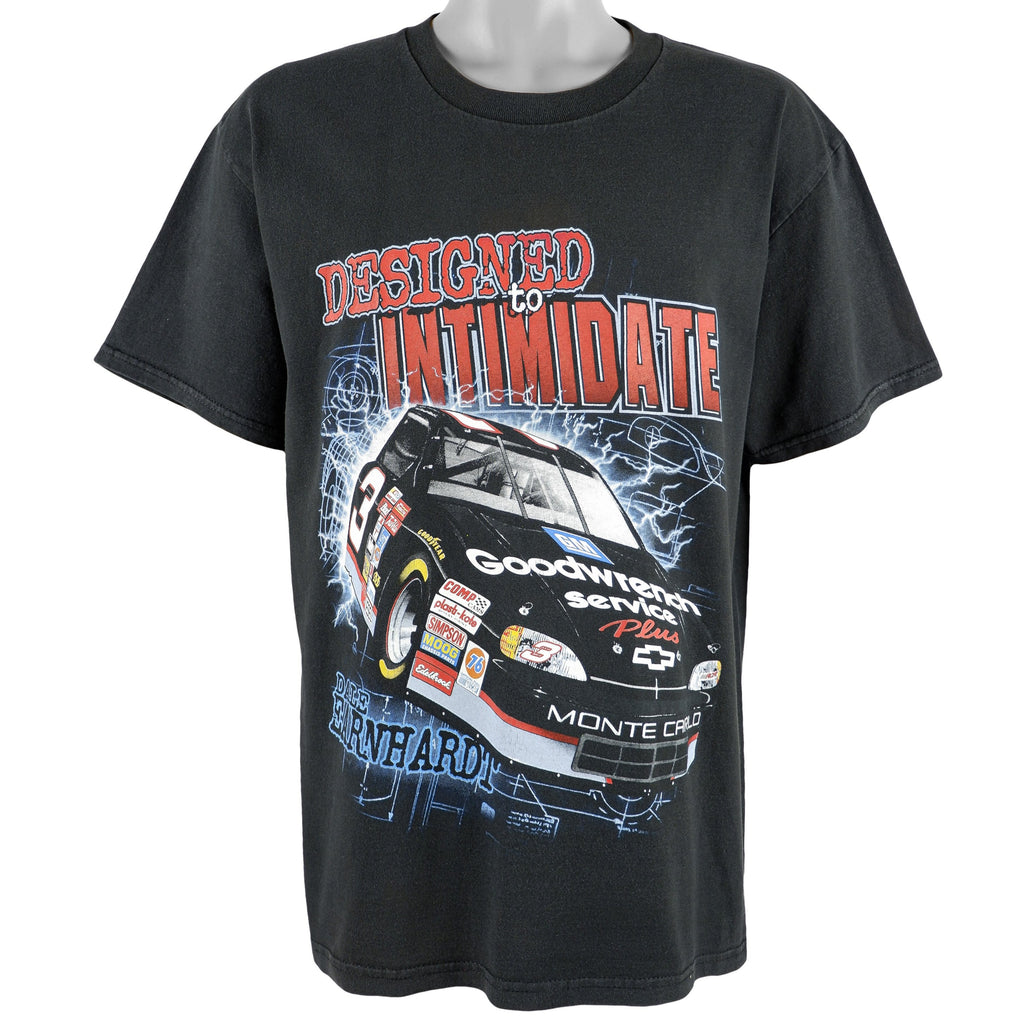 NASCAR (Chase) - Dale Earnhardt Intimidator T-Shirt 1990s Large Vintag eRetro