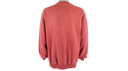 Nike - Red Big Logo Crew Neck Sweatshirt 1990s X-Large Vintage Retro