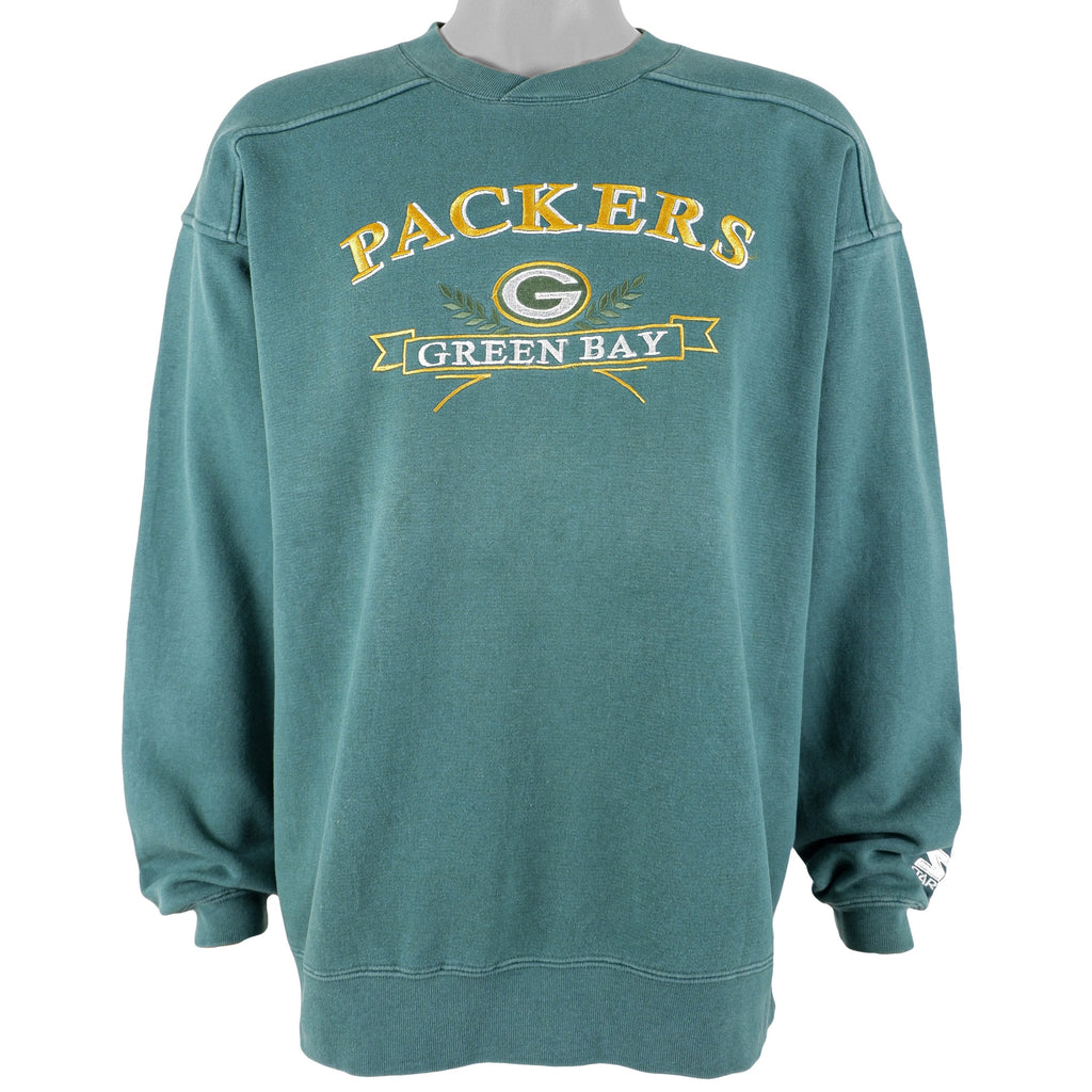 Starter - Green Bay Packers Sweatshirt 1990s Large Vintage Retro Football
