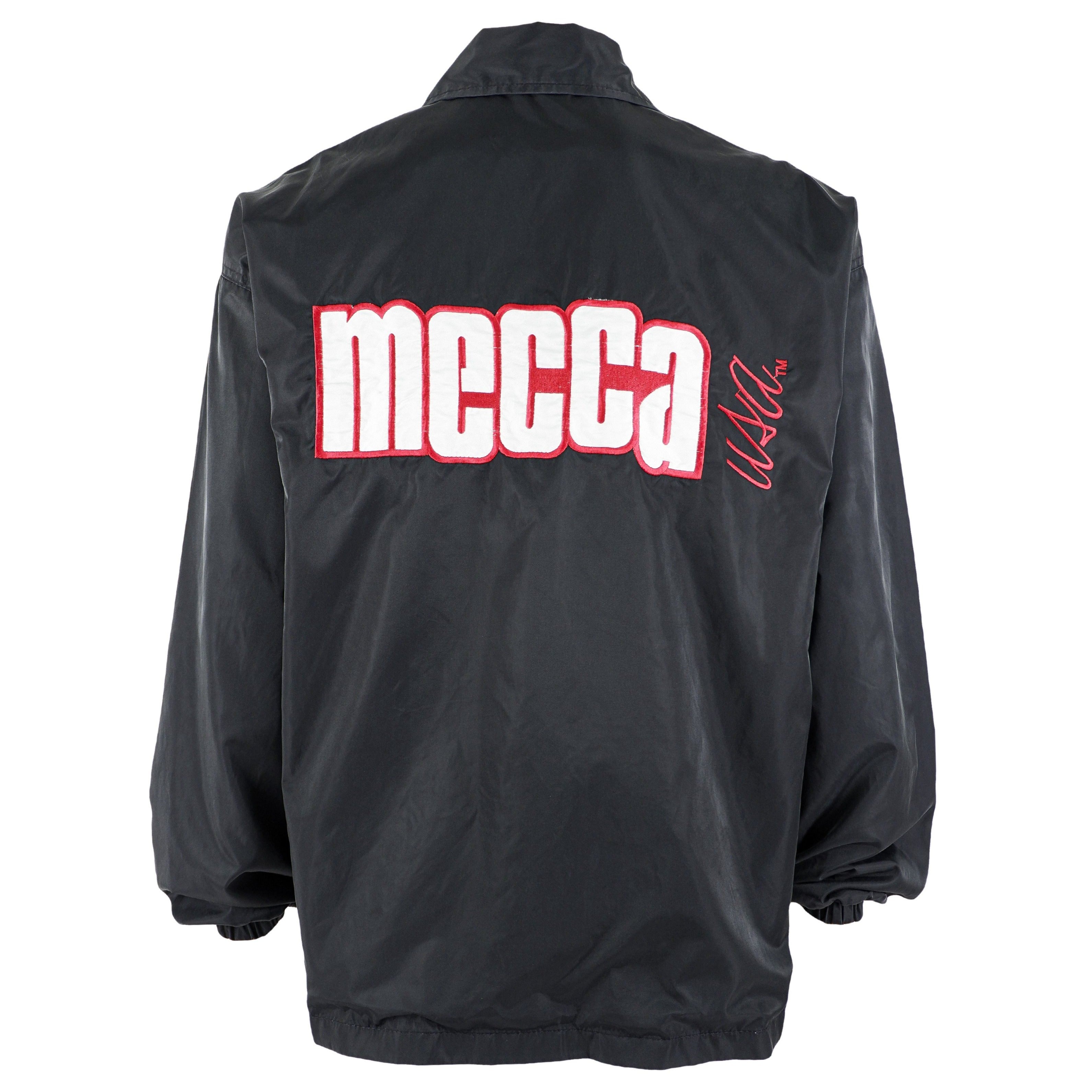 Vintage - Mecca USA Black Button-Up Jacket 1990s Large Vintage Retro