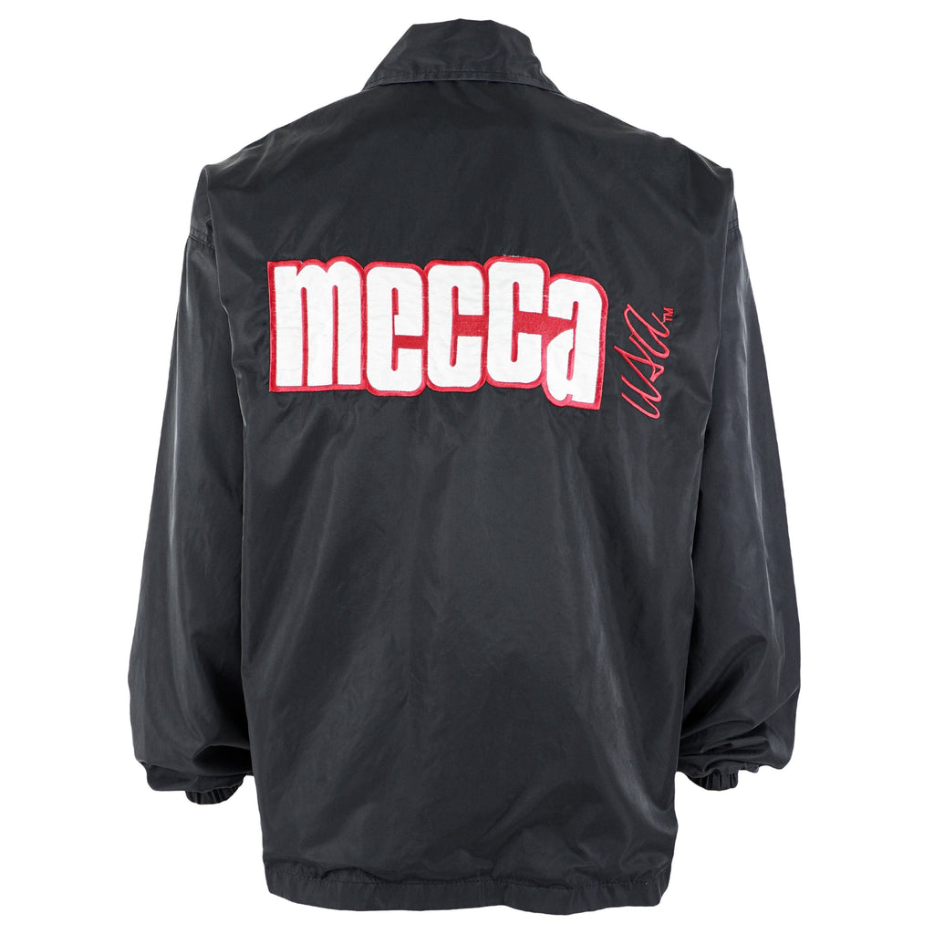 Vintage - Mecca USA Black Button-Up Jacket 1990s Large Vintage Retro