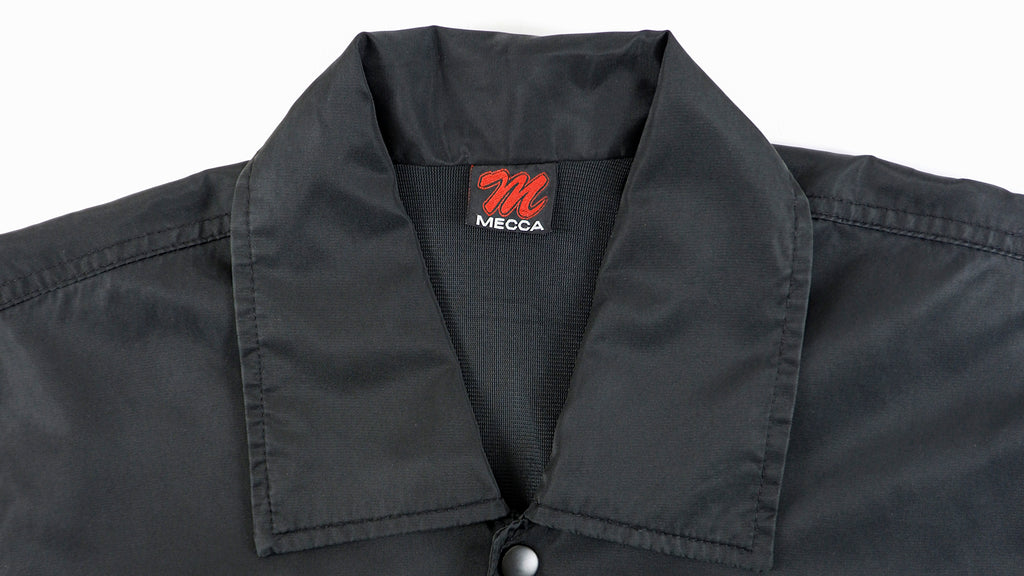 Vintage - Mecca USA Black Button-Up Jacket 1990s Large Vintage Retro