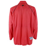 FUBU - Red Taped Logo Button-Up Jacket 1990s Large Vintage Retro
