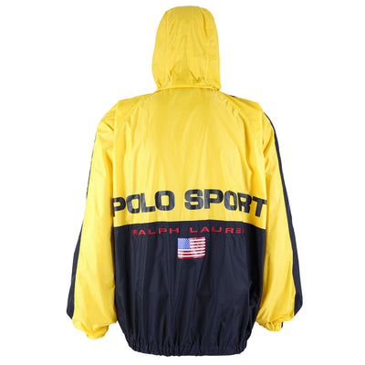 Ralph Lauren (Polo) - Yellow with Blue Spell-Out Jacket Medium