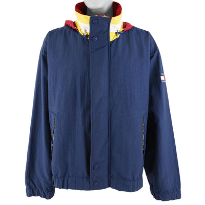 Tommy Hilfiger - Blue Hooded Windbreaker X-Large