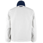 Nautica - White with Blue Spell-Out Jacket 1990s Medium Vintage Retro