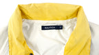Nautica - White with Blue Spell-Out Jacket 1990s Medium Vintage Retro