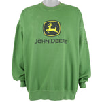 Vintage - Green John Deere Crew Neck Sweatshirt 1990s XX-Large