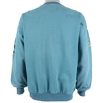 Adidas - Blue Spell-Out Crew Neck Sweatshirt 1990s Medium Vintage REtro