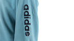 Adidas - Blue Spell-Out Crew Neck Sweatshirt 1990s Medium Vintage REtro
