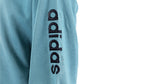 Adidas - Blue Spell-Out Crew Neck Sweatshirt 1990s Medium Vintage REtro