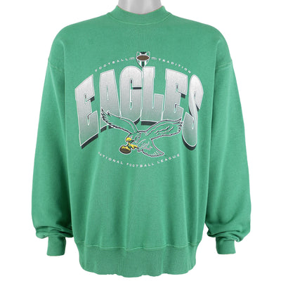 NFL (Hanes) - Philadelphia Eagles Crew Neck Sweatshirt 1990s Large