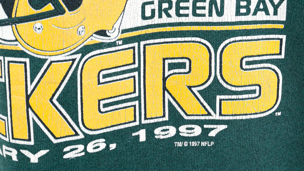 NFL (Delta) - Green Bay Packers Crew Neck Sweatshirt 1997 X-Large Vintage Retro Football