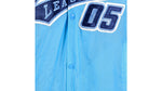 FUBU - Blue Fubu League 05 Tape Logo Button-Up Jacket 1990s Large Vintage Retro