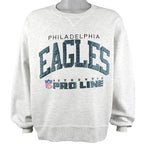 NFL (Russel Athletic) - Philadelphia Eagles Crew Neck Sweatshirt 1990s Large Vintage Retro Football