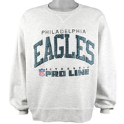 NFL (Russel Athletic) - Philadelphia Eagles Crew Neck Sweatshirt 1990s Large Vintage Retro Football