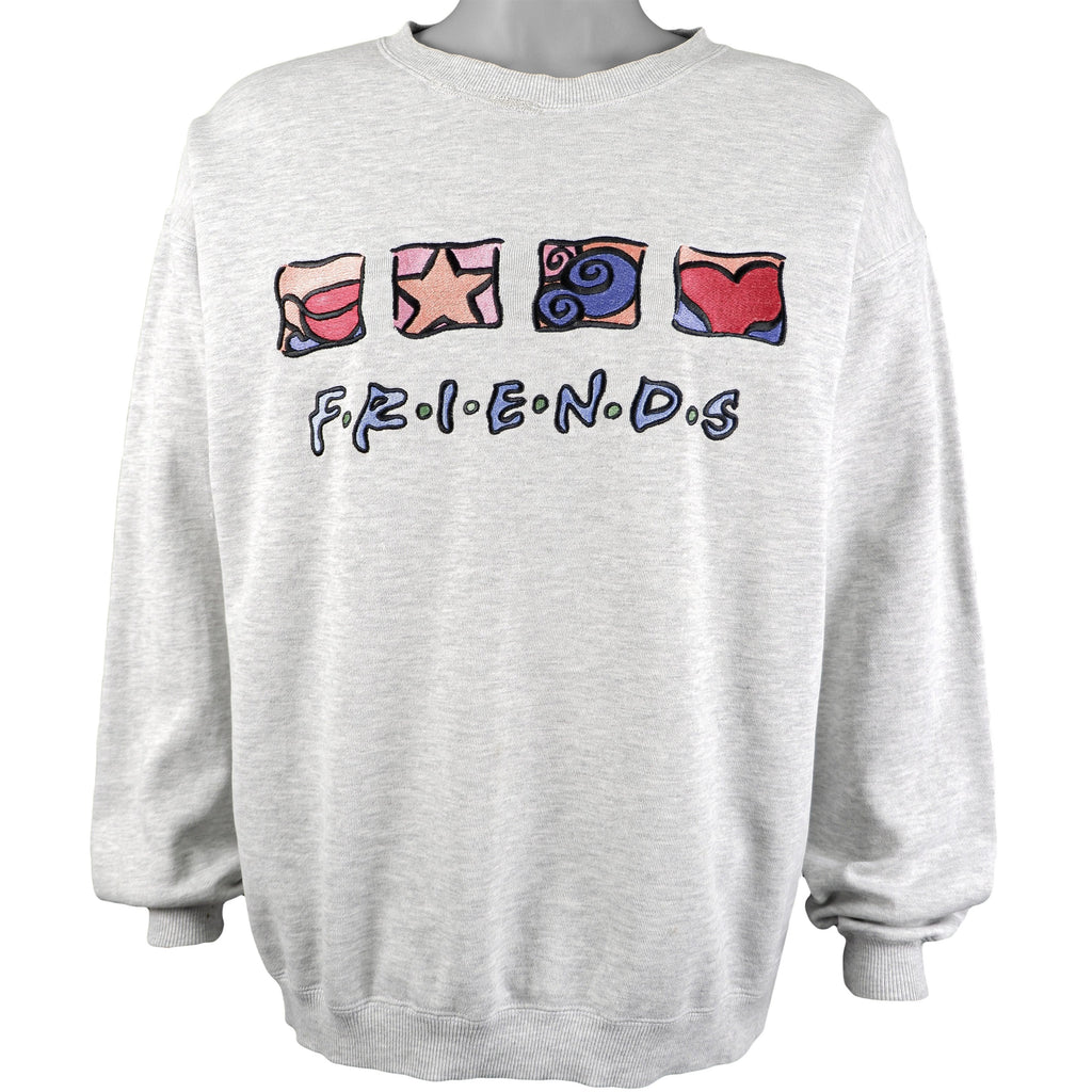 Vintage (Warner Bros.) - FRIENDS Crew Neck Sweatshirt 1990s Large Vintage Retro