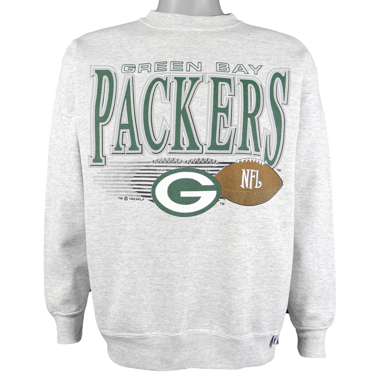NFL (Logo 7) - Green Bay Packers Sweatshirt 1992 Large Vintage Retro Football