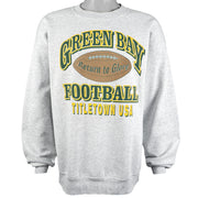 NFL (Volunteer) - Green Bay Packers, Return to Glory Sweatshirt 1990s X-Large Vintage Retro Football