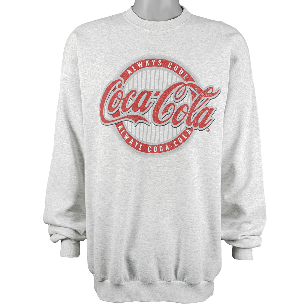 Vintage (Santee) - Coca-Cola Crew Neck Sweatshirt 1990s X-Large Vintage Retro