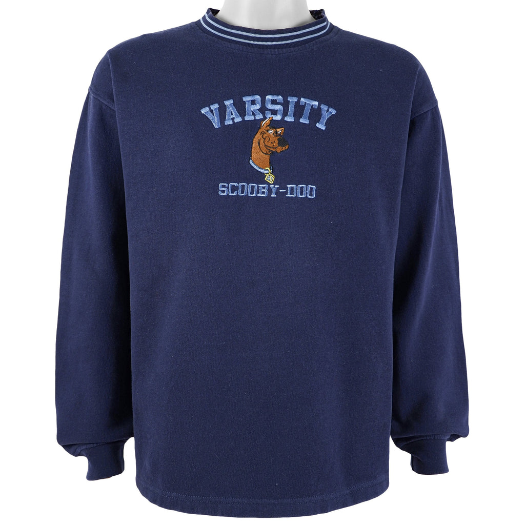Vintage (Cartoon Network) - Varsity Scooby-Doo Crew Neck Sweatshirt 1990s Large Vintage Retro