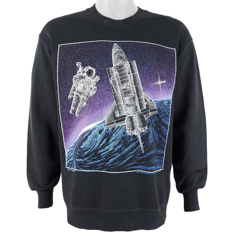 Vintage Blackbird - Astronaut & USA Space Shuttle Crew Neck Sweatshirt 1986 Medium